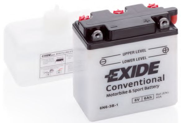 Аккумулятор EXIDE мото Conventional 6Ah 40A (EN) Тяговый EXIDE 6N63B1