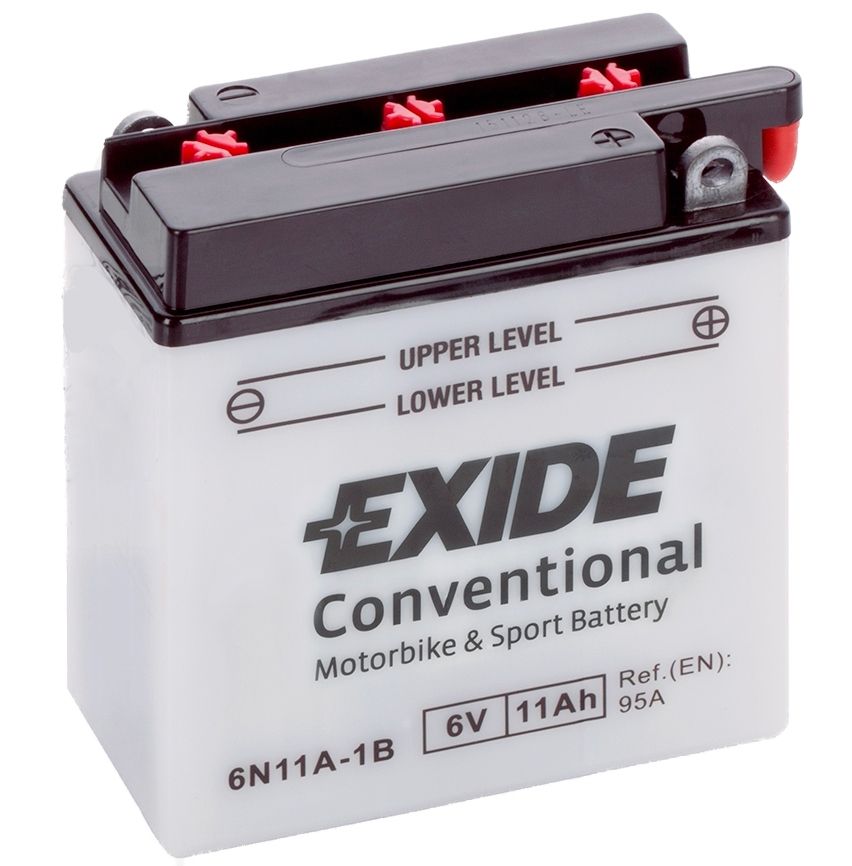 Аккумулятор EXIDE мото Conventional 11Ah 95A (EN) Кислотный EXIDE 6N11A1B