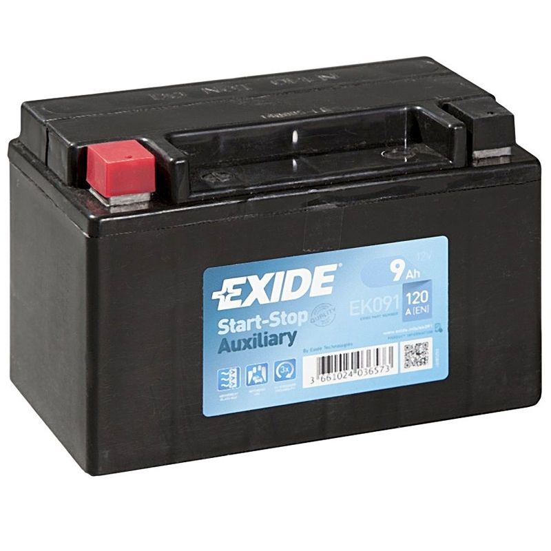 Аккумулятор EXIDE автомобильный AUXILIARY 9Ah 120A (EN) Кислотный EXIDE EK091