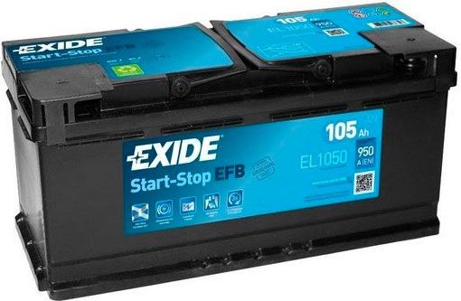 Аккумулятор EXIDE автомобильный EFB 105Ah 950A (EN) EFB EXIDE EL1050