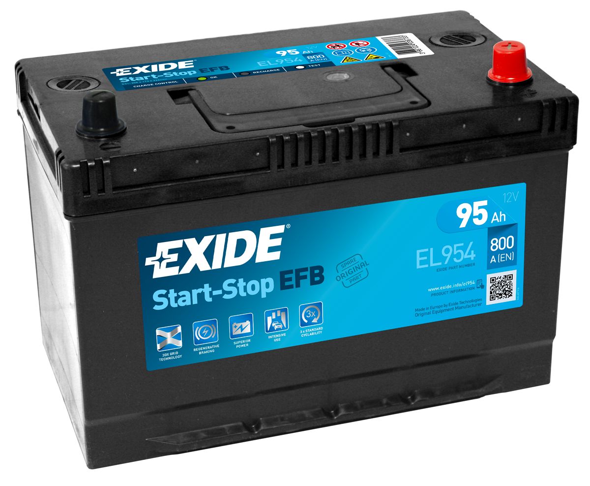 Аккумулятор EXIDE автомобильный EFB 95Ah 800A (EN) EFB EXIDE EL954