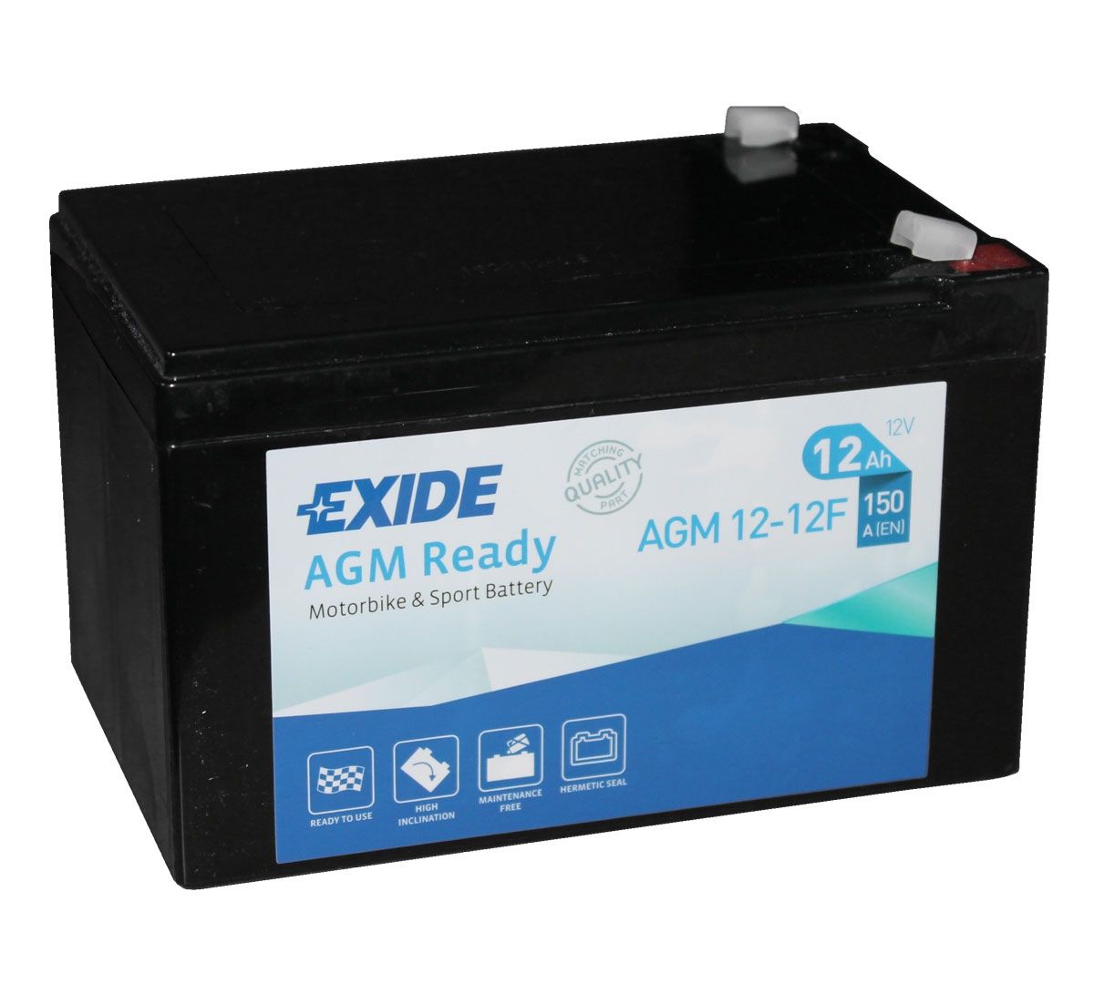 Аккумулятор EXIDE мото Motorbike Sport AGM 12Ah 150A (EN) AGM EXIDE AGM1212F