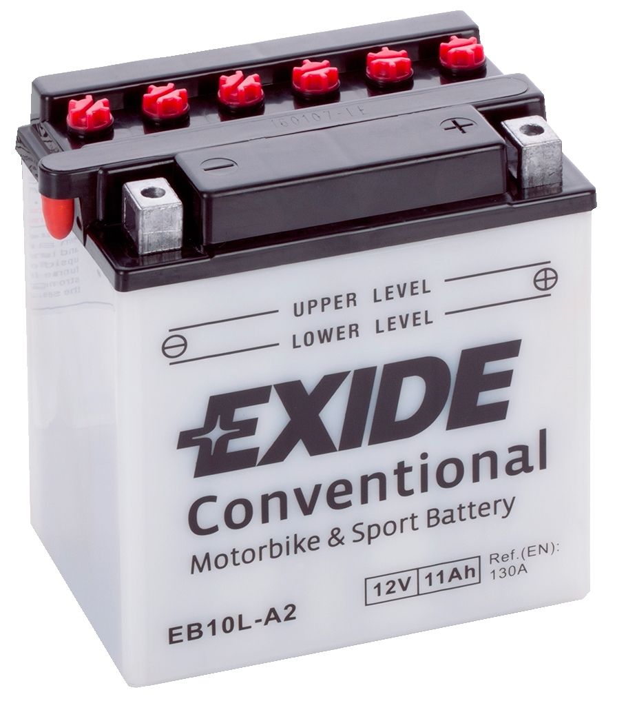 Аккумулятор EXIDE мото Conventional 11Ah 130A (EN) Кислотный EXIDE EB10LA2