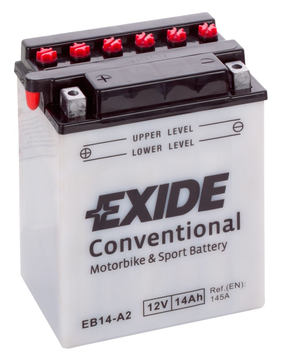 Аккумулятор EXIDE мото Conventional 14Ah 145A (EN) Кислотный EXIDE EB14A2
