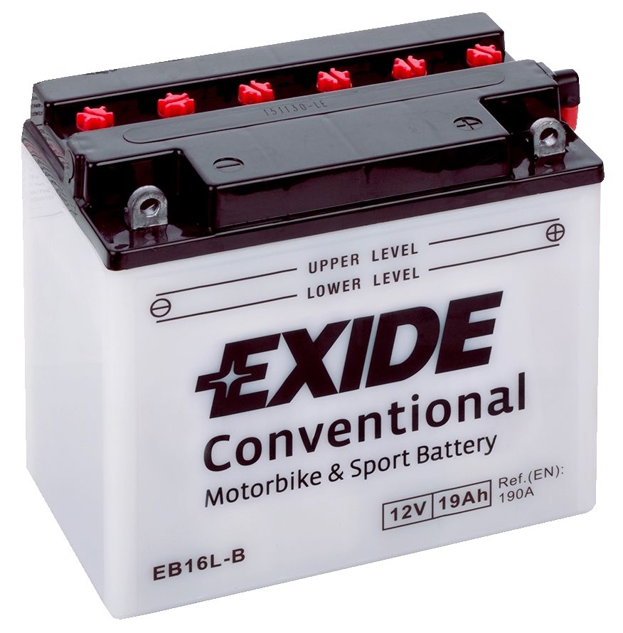 Аккумулятор EXIDE мото Conventional 19Ah 190A (EN) Кислотный EXIDE EB16LB