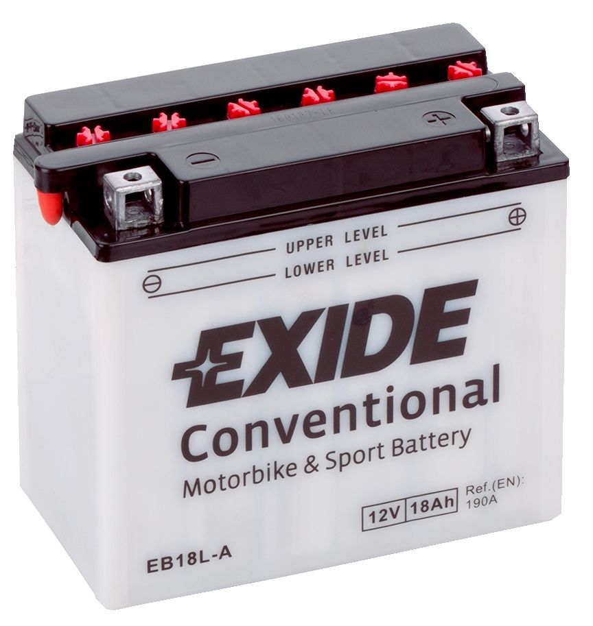 Аккумулятор EXIDE мото Conventional 18Ah 190A (EN) Кислотный EXIDE EB18LA