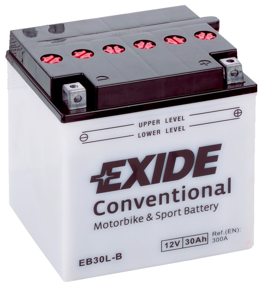Аккумулятор EXIDE мото Conventional 30Ah 300A (EN) Кислотный EXIDE EB30LB