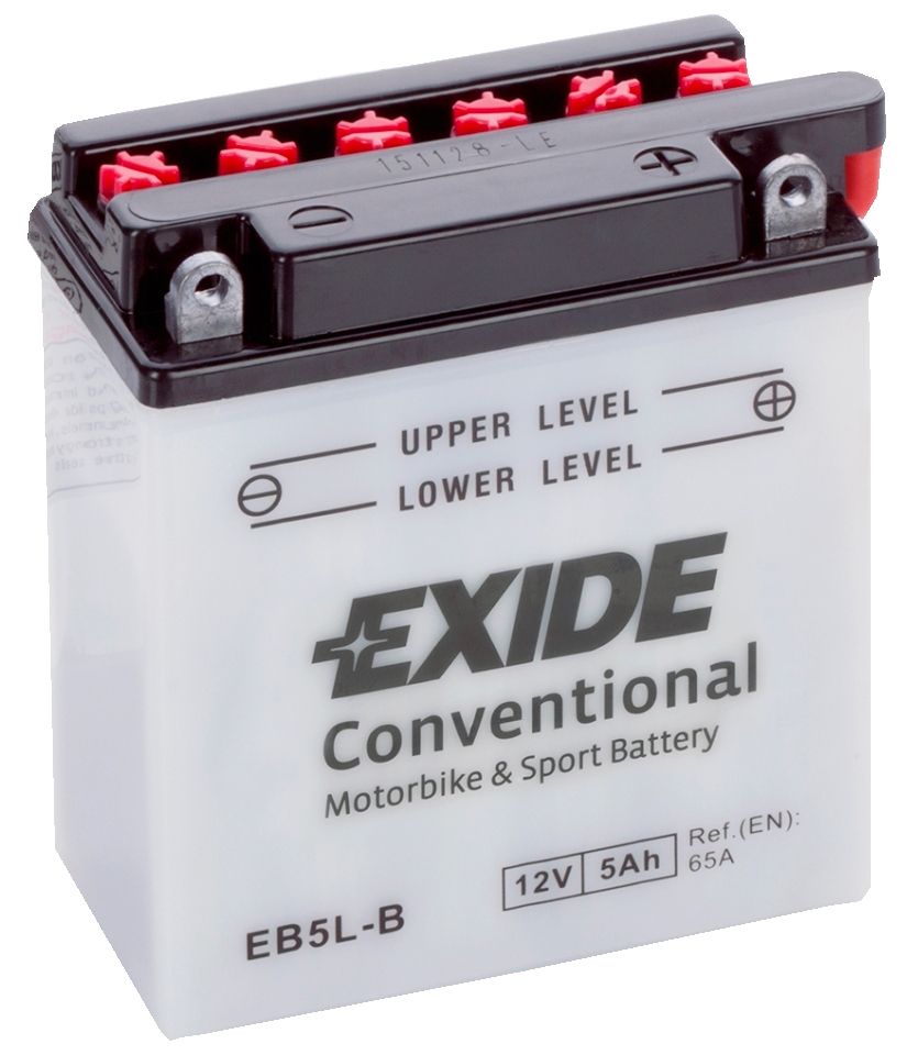 Аккумулятор EXIDE мото Conventional 5Ah 65A (EN) Кислотный EXIDE EB5LB
