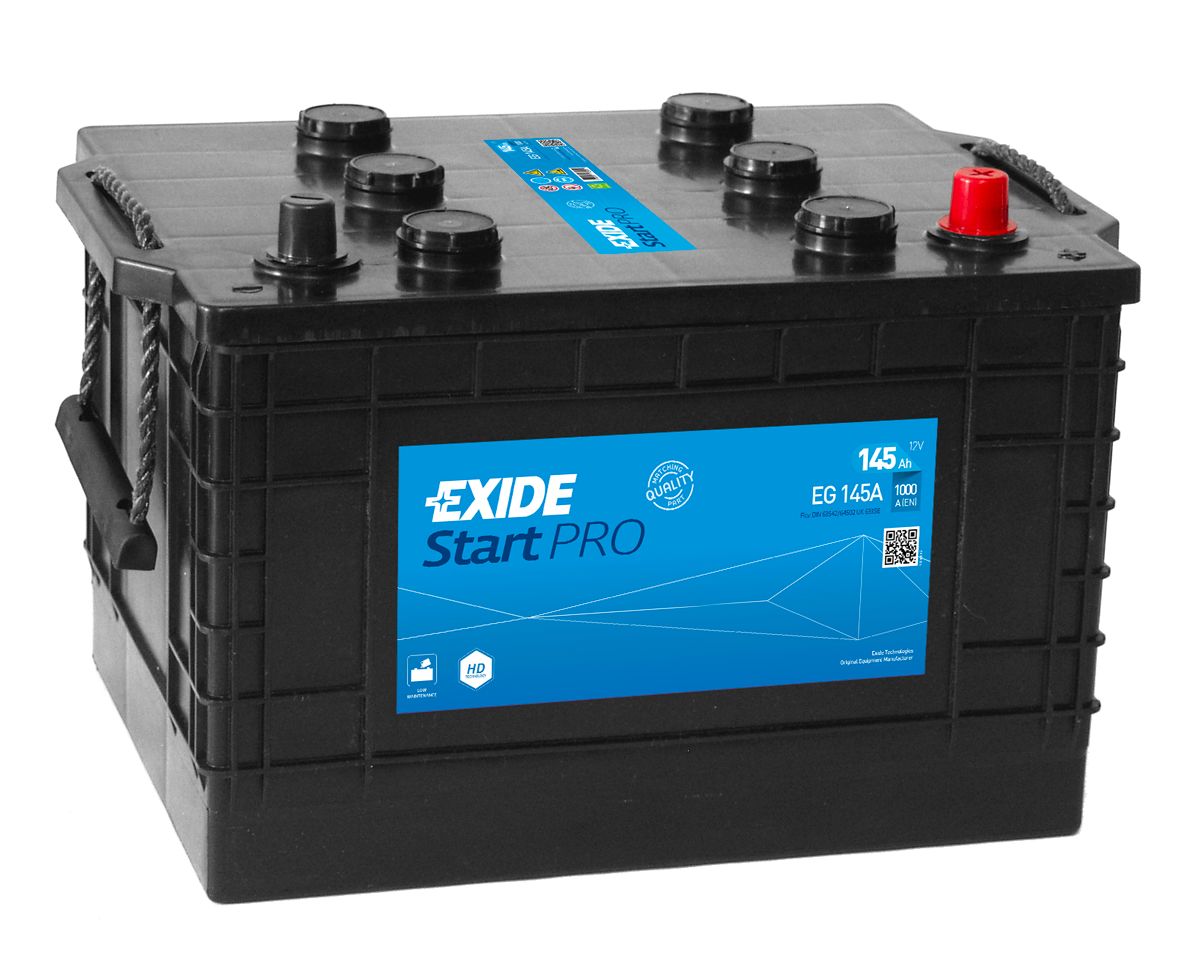 Аккумулятор EXIDE грузовой START PRO 145Ah 1000A (EN) Кислотный EXIDE EG145A