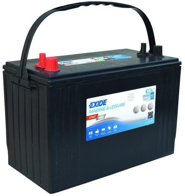 Аккумулятор EXIDE автомобильный Marine START AGM 100Ah 800A (EN) AGM EXIDE EM960