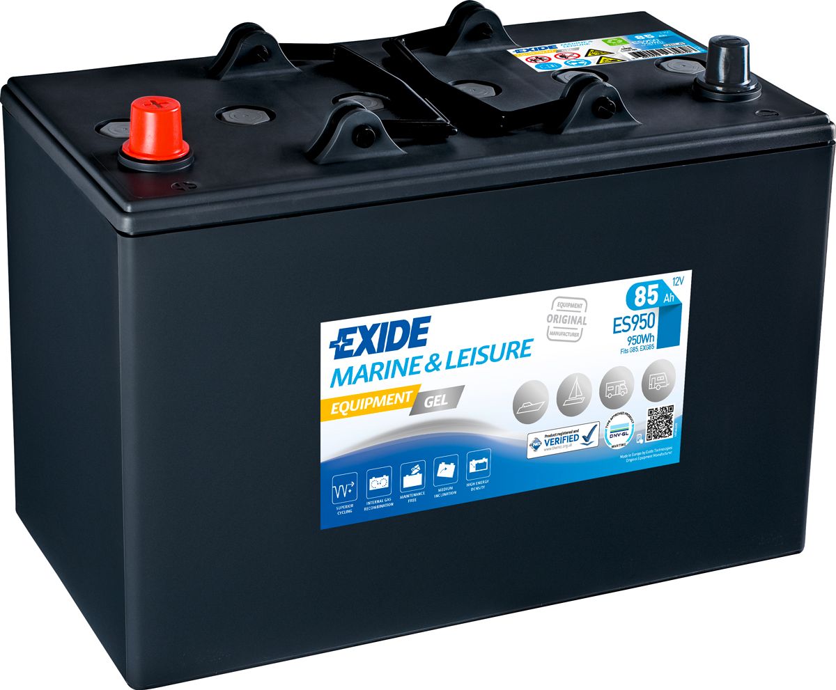 Аккумулятор EXIDE тяговый Marine&Multifit Equipment GEL 85Ah 450A (EN) Гелевый EXIDE ES950