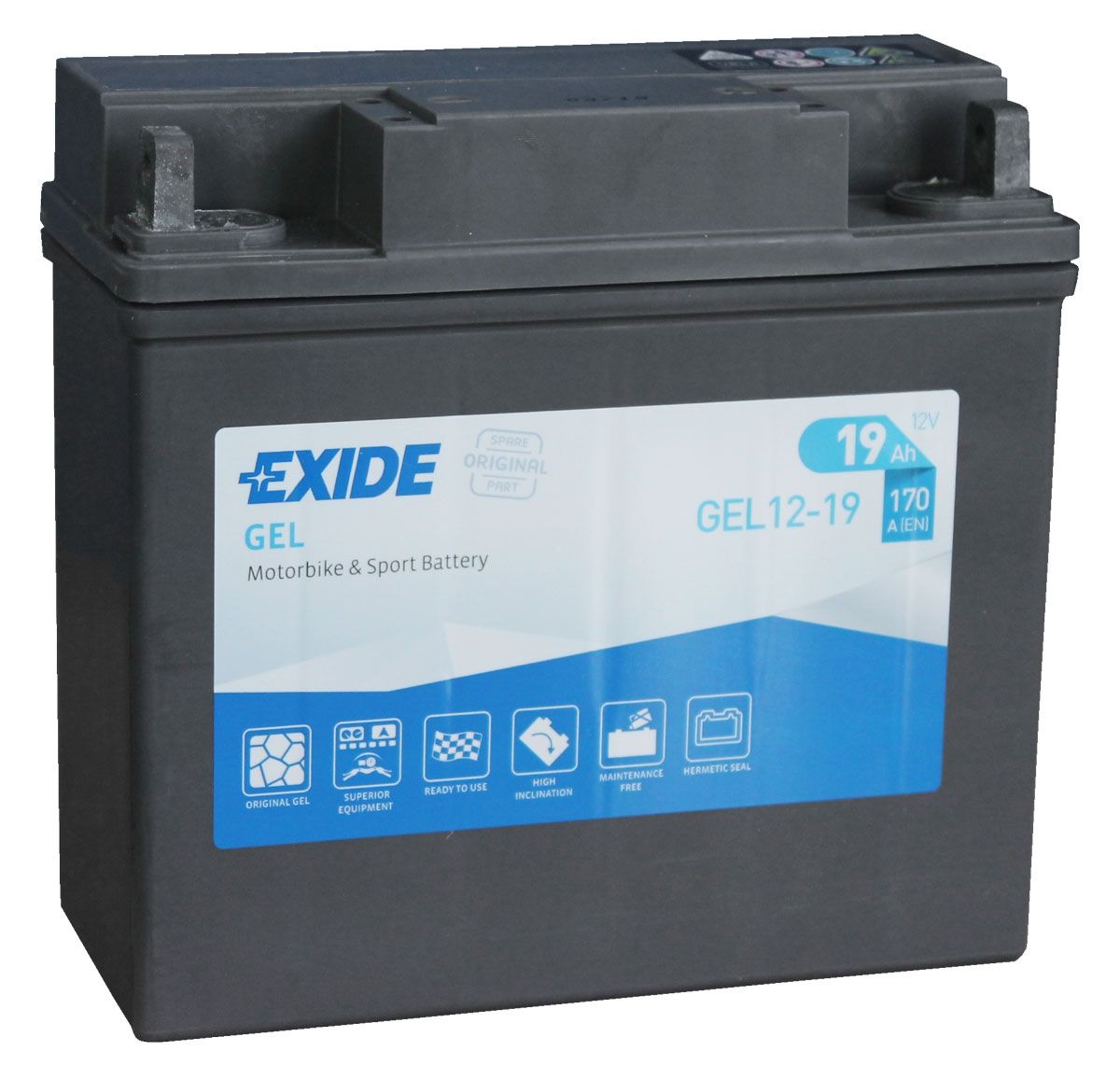 Аккумулятор EXIDE мото Motorbike Sport GEL 19Ah 170A (EN) Гелевый EXIDE GEL1219