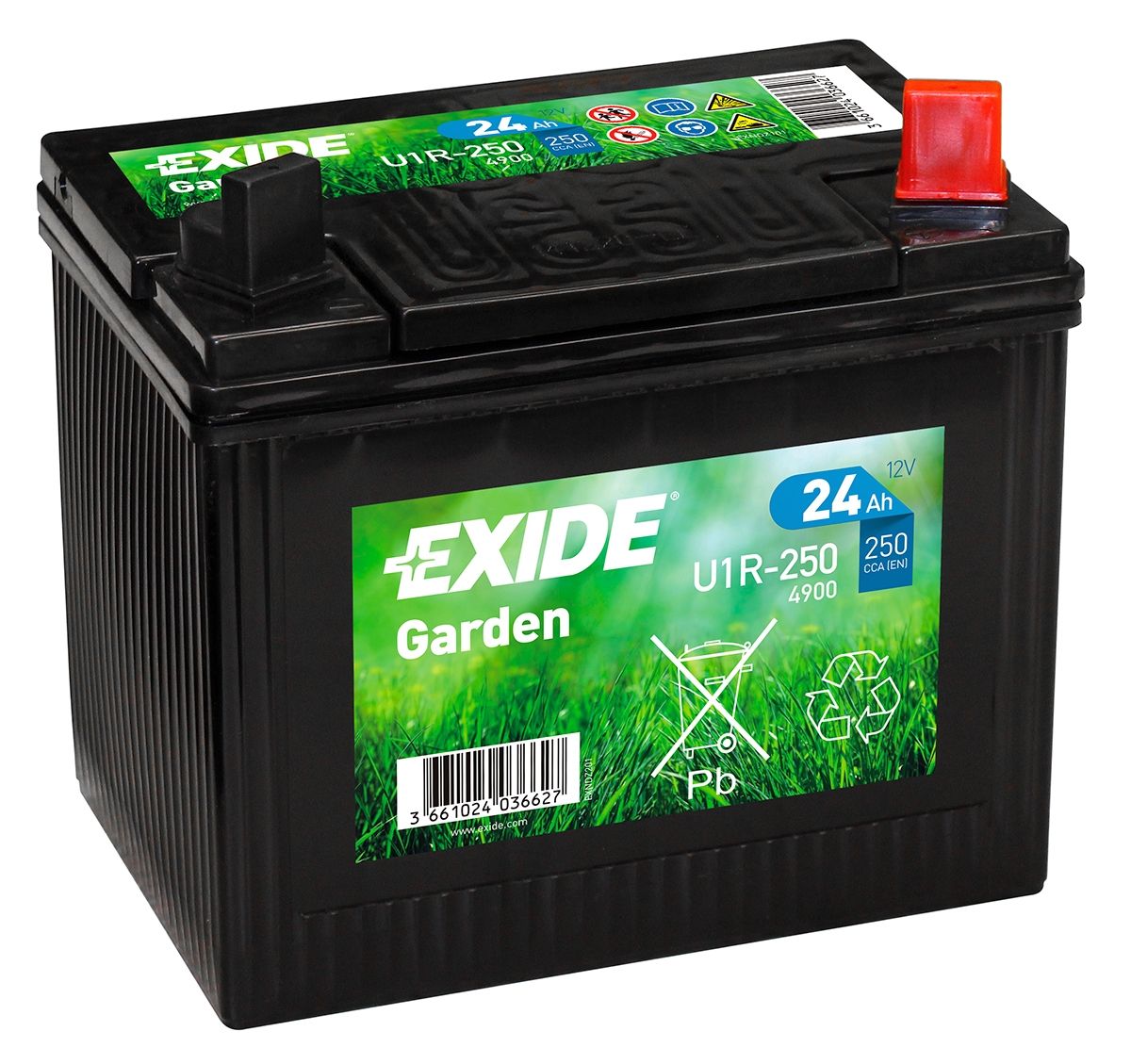 Аккумулятор EXIDE универсальный Garden 24Ah 250A (EN) Кислотный EXIDE U1R250