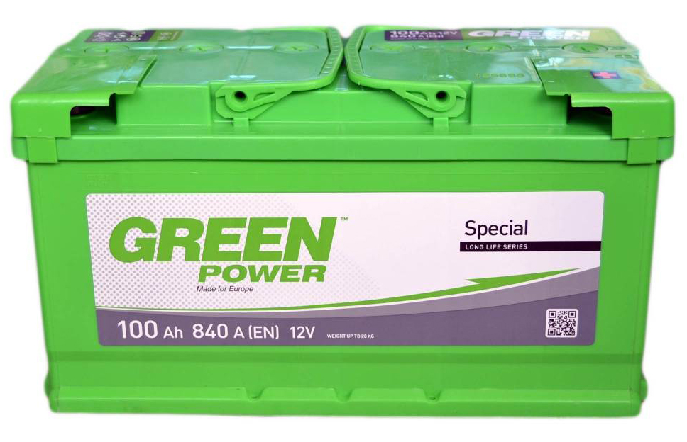 Аккумулятор автомобильный GREEN POWER 100Ah 840A (EN) GREEN POWER 000022364