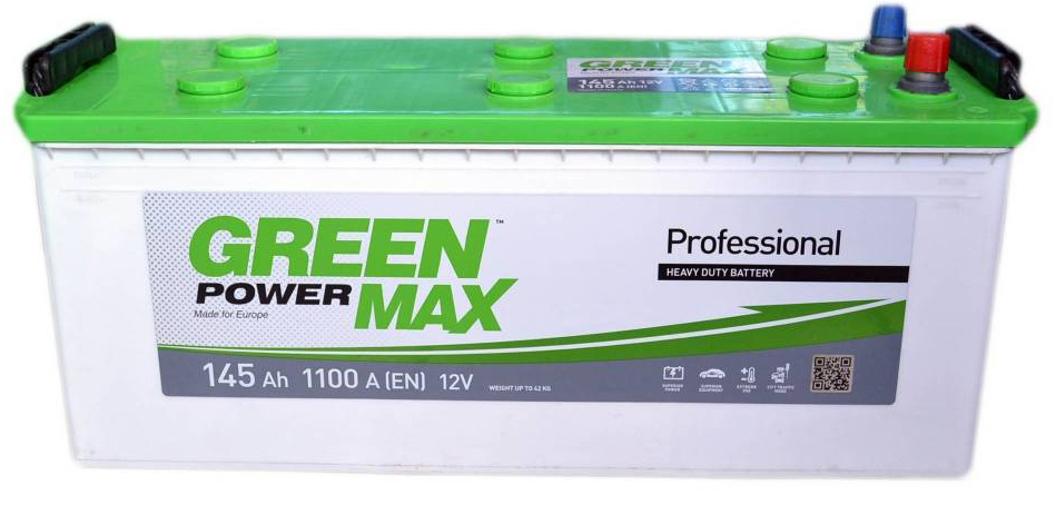 Аккумулятор грузовой GREEN POWER MAX 145Ah 1100A (EN) GREEN POWER 000022377