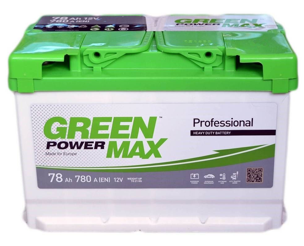 Аккумулятор автомобильный GREEN POWER MAX 78Ah 780A (EN) GREEN POWER 000026093