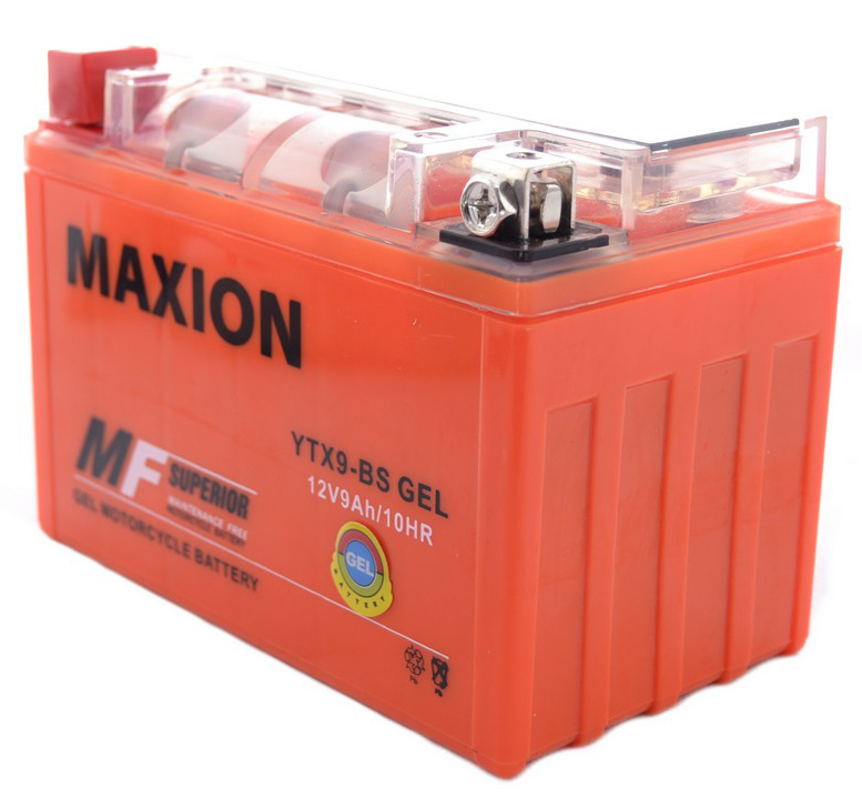 Аккумулятор MAXION мото GEL 9Ah 150A (CCA) Гелевый MAXION YTX9BSGEL