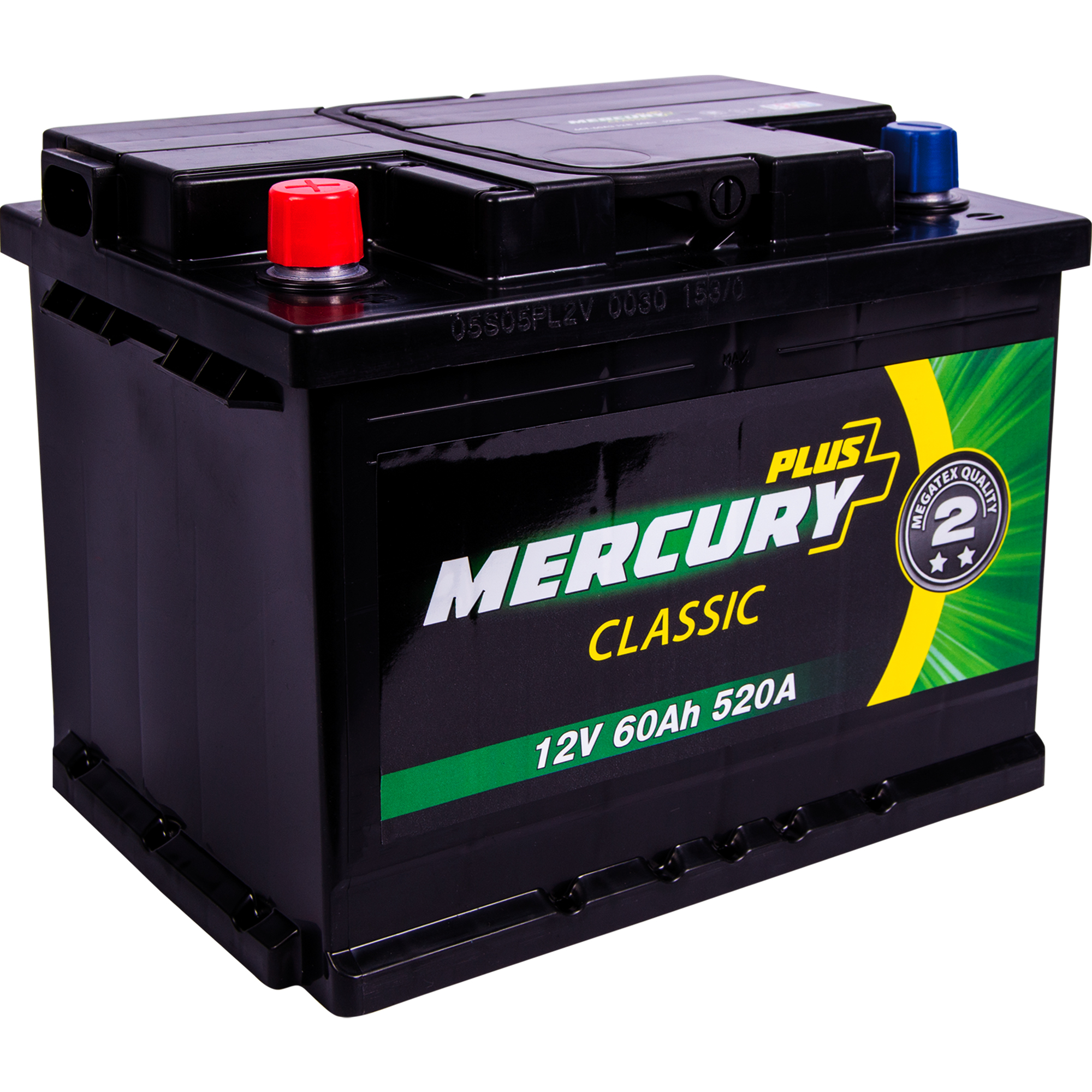 Аккумулятор автомобильный MERCURY CLASSIC Plus 60Ah 520A (EN) Кислотный MERCURY P47278