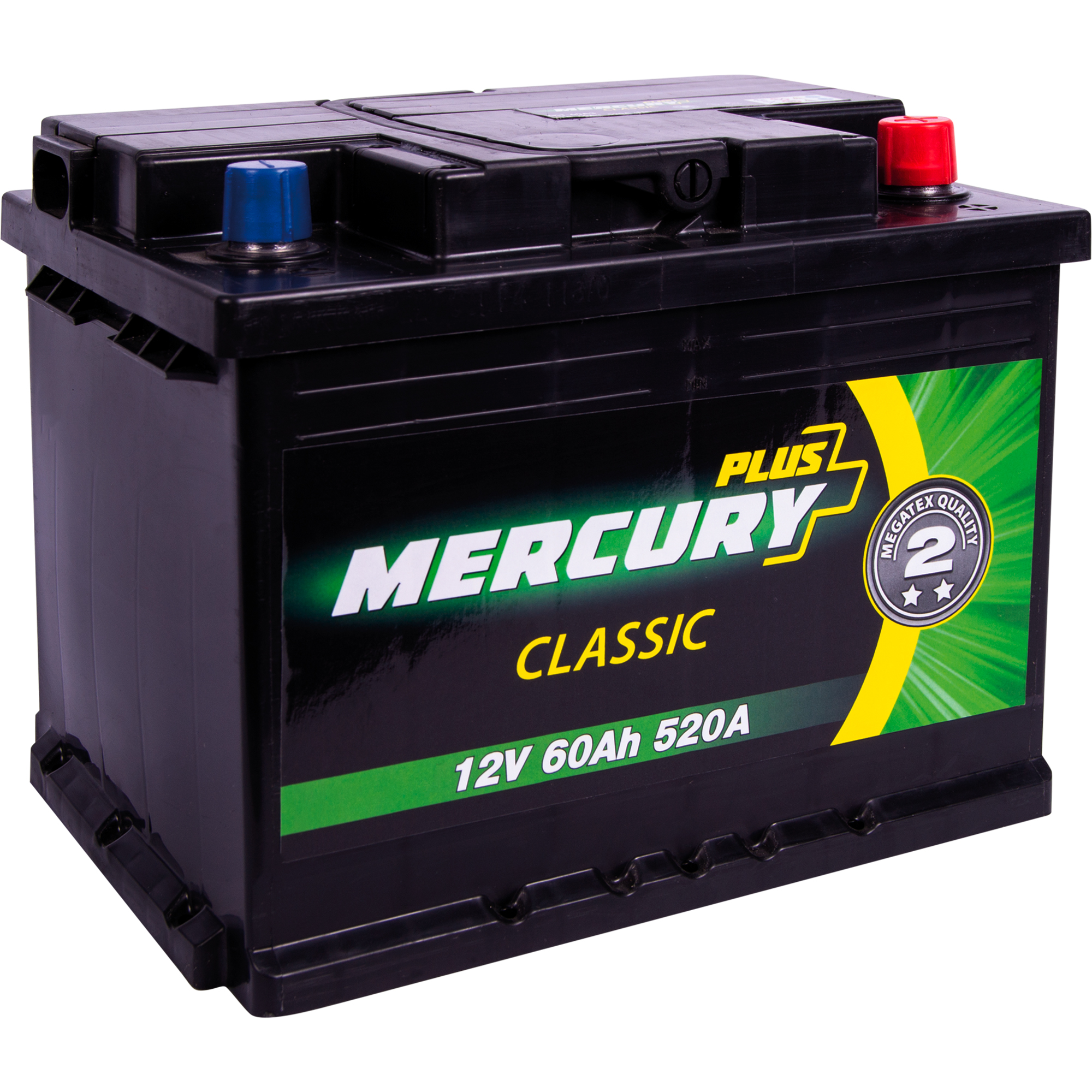 Аккумулятор автомобильный MERCURY CLASSIC Plus 60Ah 520A (EN) Кислотный MERCURY P47295