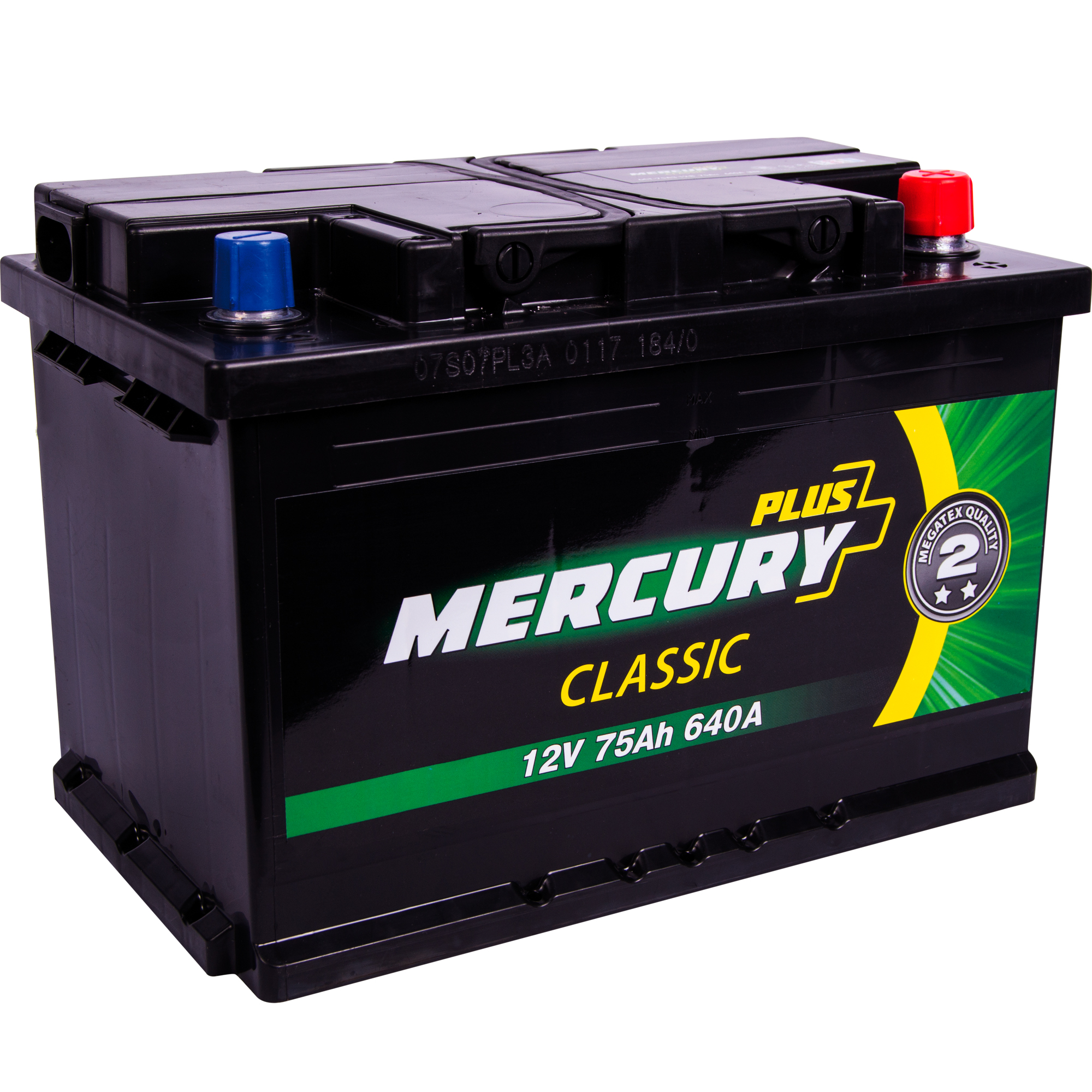 Аккумулятор автомобильный MERCURY CLASSIC Plus 75Ah 640A (EN) Кислотный MERCURY P47296