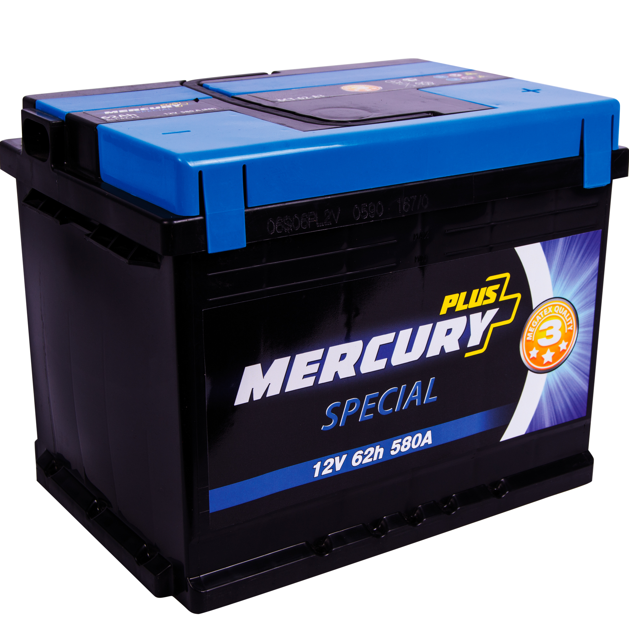 Аккумулятор автомобильный MERCURY CLASSIC Plus 62Ah 580A (EN) Кислотный MERCURY P47298