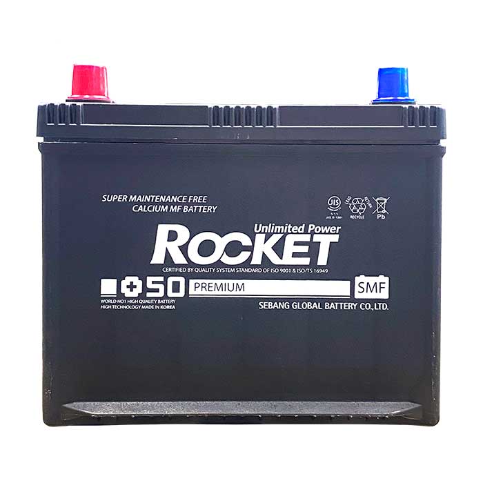 Автомобильный аккумулятор ROCKET ASIA 6СТ-62Ah Аз 700А (CCA) SMF 90D23AR ROCKET SMF90D23AR