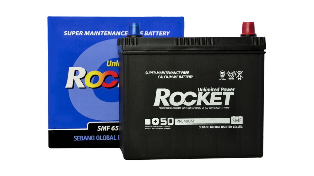 Аккумулятор автомобильный ROCKET Japan 50Ah 480A (CCA) ROCKET SMF65B24LS