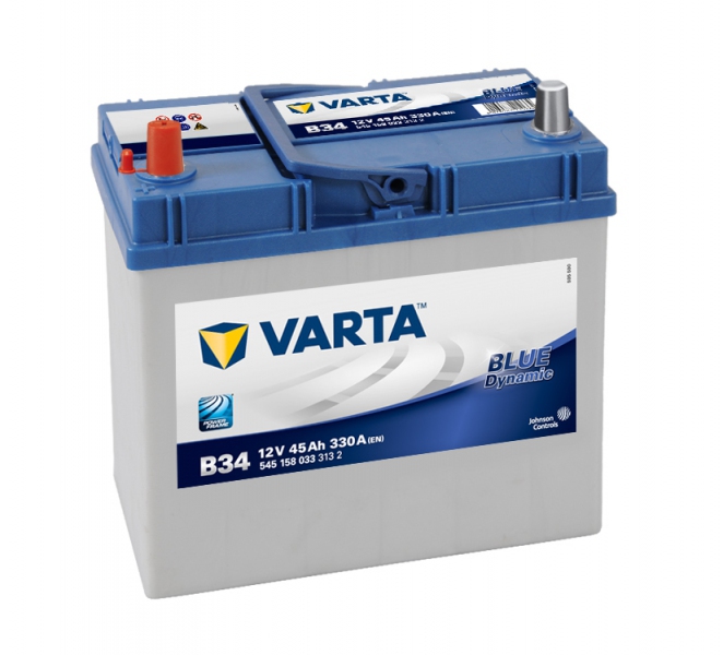 Аккумулятор автомобильный VARTA Blue Dynamic 45Ah 330A (EN) VARTA 545158033