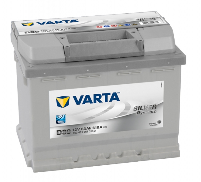 Аккумулятор автомобильный VARTA Silver Dynamic 63Ah 610A (EN) VARTA 563401061