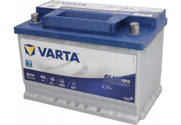 Аккумулятор автомобильный VARTA Blue Dynamic 70Ah 760A (EN) EFB VARTA 570500076