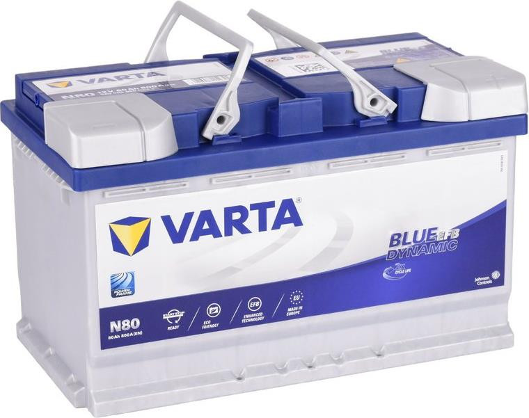Аккумулятор автомобильный VARTA Blue Dynamic 80Ah 800A (EN) EFB VARTA 580500080