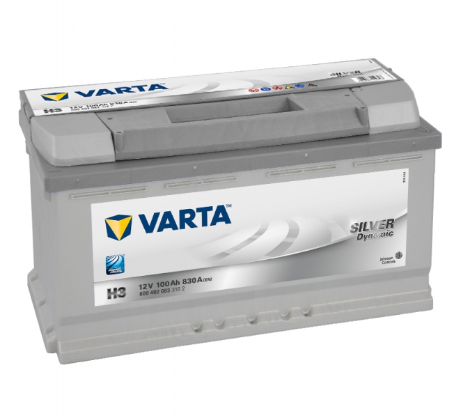 Аккумулятор автомобильный VARTA Silver Dynamic 100Ah 830A (EN) VARTA 600402083