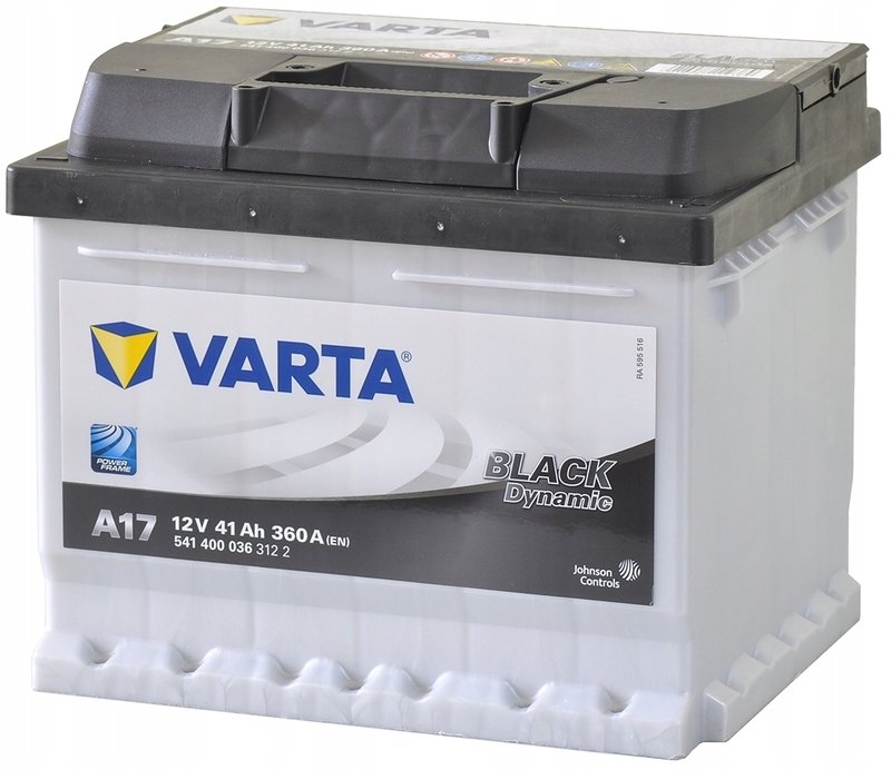 Аккумулятор автомобильный VARTA Black Dynamic A17 41Ah 360A (EN) VARTA 541400036