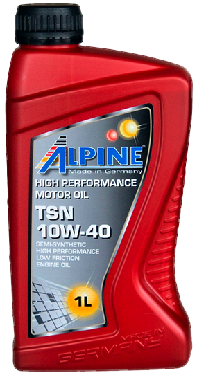 Полусинтетическое Моторное масло ALPINE TSN 10W-40 ALPINE 00871
