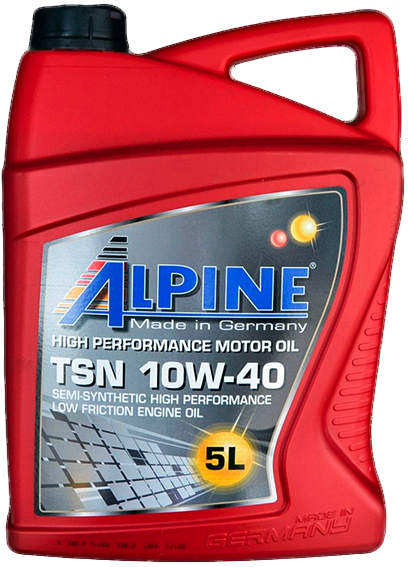 Полусинтетическое Моторное масло ALPINE TSN 10W-40 ALPINE 00875