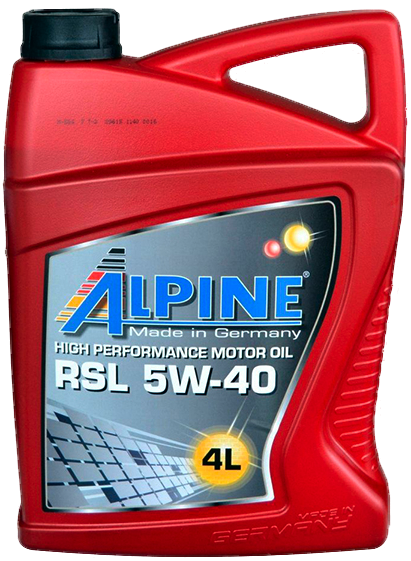 Олива моторна синт. ALPINE 5W-40 RSL API SN/CF (A3/B4) MB-229.3 Porsche A40  4л ALPINE 01454