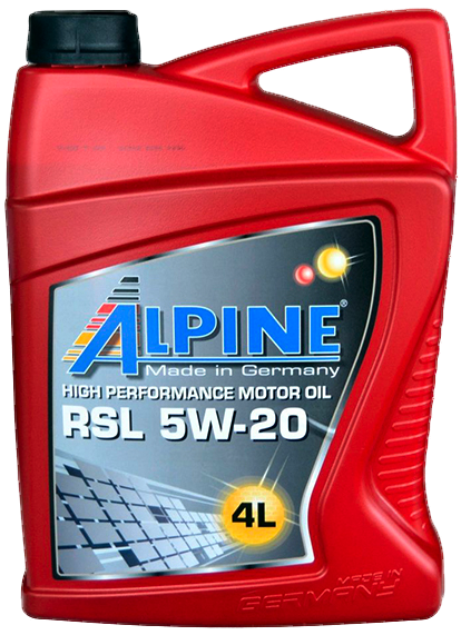Олива моторна синт. ALPINE 5W-20 RSL API SN ILSAC GF-5 4л ALPINE 01554