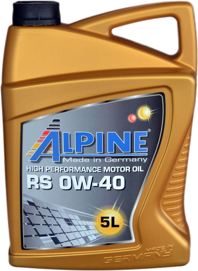 Олива моторна повн. синт. ALPINE 0W-40 RS API SN/CF (A3/B3/B4) MB-229.5 BMW LL-01, Porsche A40 5л ALPINE 02255