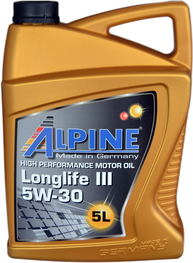 Синтетическое Моторное масло ALPINE Longlife III 5W-30 ALPINE 02855