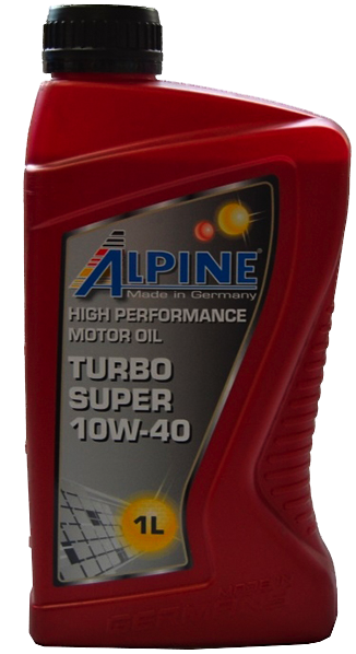 Олива моторна напівсинт. ALPINE 10W-40 Turbo Super SHPD API CI-4/SL (E7/E5/E3/B4/B3/A3) MB-228.3 1л ALPINE 03451