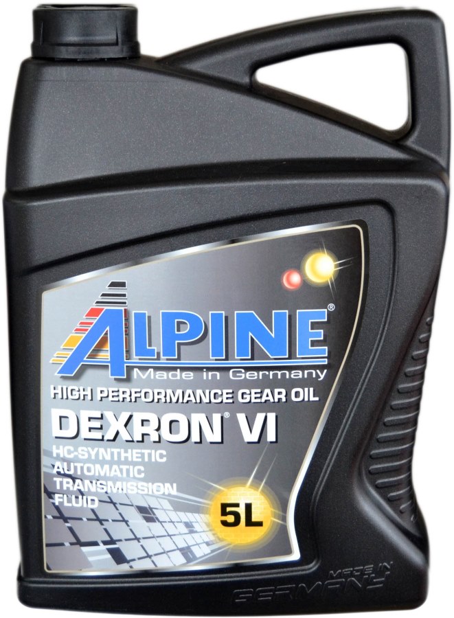Синтетическое трансмиссионное масло Alpine ATF ATF Dexron VI 5л ALPINE 06955