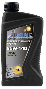 Минеральное трансмиссионное масло Alpine Gear Oil 85W-140 1л ALPINE 07851
