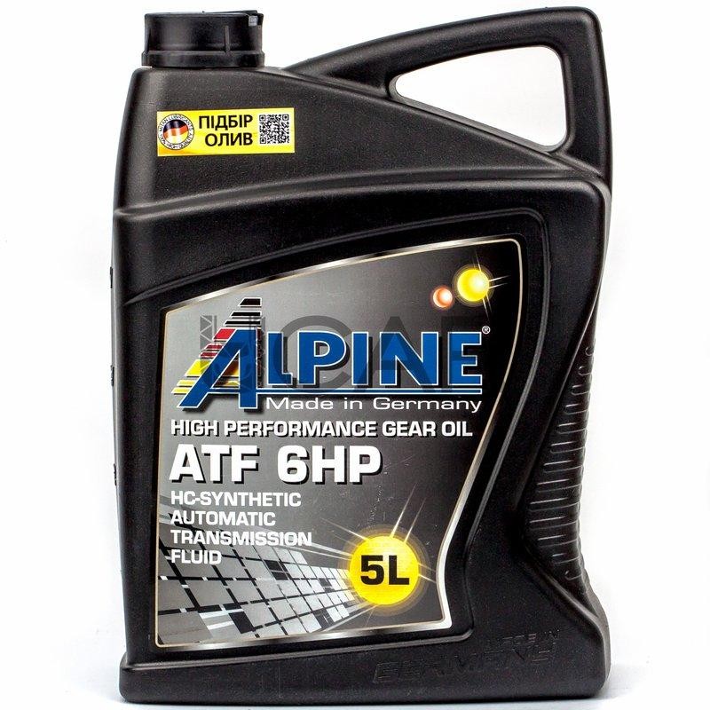 Синтетическое трансмиссионное масло Alpine ATF 6HP 5л ALPINE 15655