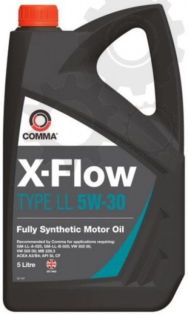 Олива для двигуна COMMA XFLOWLL5W30SYNT5L