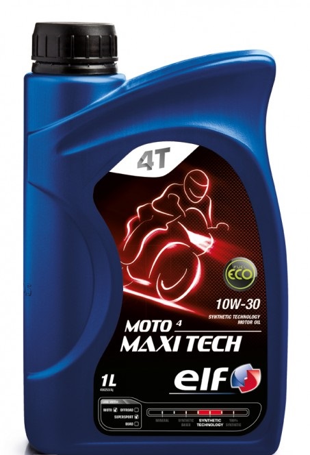 Синтетическое моторное масло Elf Moto 4 Maxi Tech 10W-30 1л ELF 194944