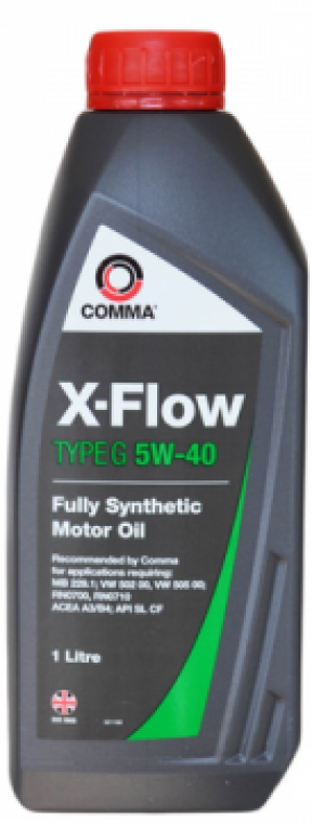 Олива моторна COMMA X-FLOW G 5W40 SYNT.1L (12шт) COMMA XFLOWG5W40SYNT1L