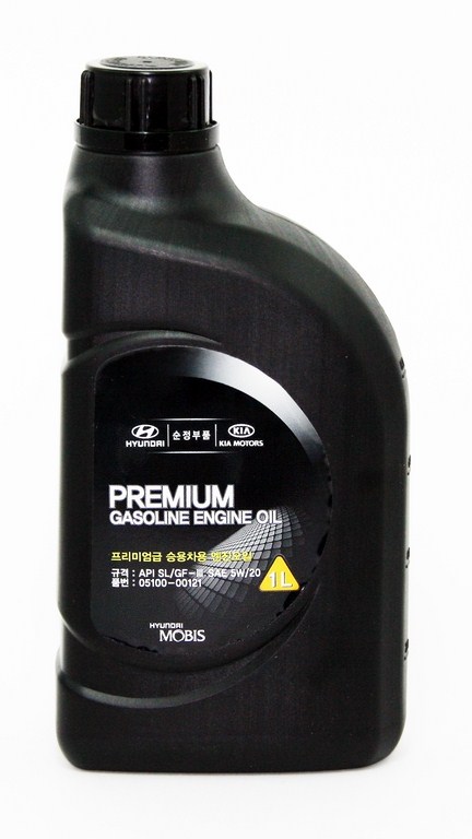 Синтетическое моторное масло Hyundai/Kia Premium Gasoline SAE 5W-20 SL/GF-3 1л Hyundai / Kia 0510000121