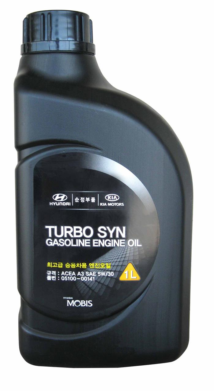 Синтетическое моторное масло Hyundai/Kia Turbo SYN SAE 5W-30 SM 1л Hyundai / Kia 0510000141