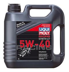 Синтетическое моторное масло Liqui Moly Racing Synth 4T 5W-40 4л LIQUI MOLY 1685