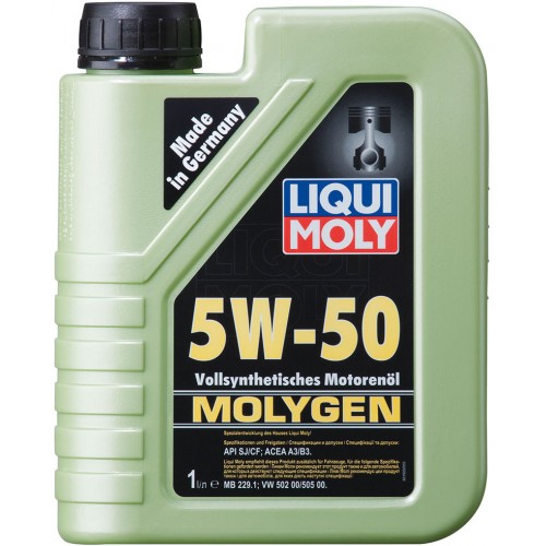 Синтетическое моторное масло Liqui Moly Molygen 5W-50 1л LIQUI MOLY 1905